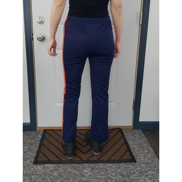 Vintage 70s/80s Navy Blue with Orange Pants - Picture 3 of 3
